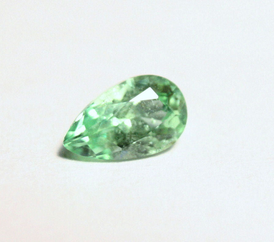 Kornerupine 0.51ct AAA Rare Natural Prismatine Fine Faceted Gem Tanzania, Neon Green 6x4mm