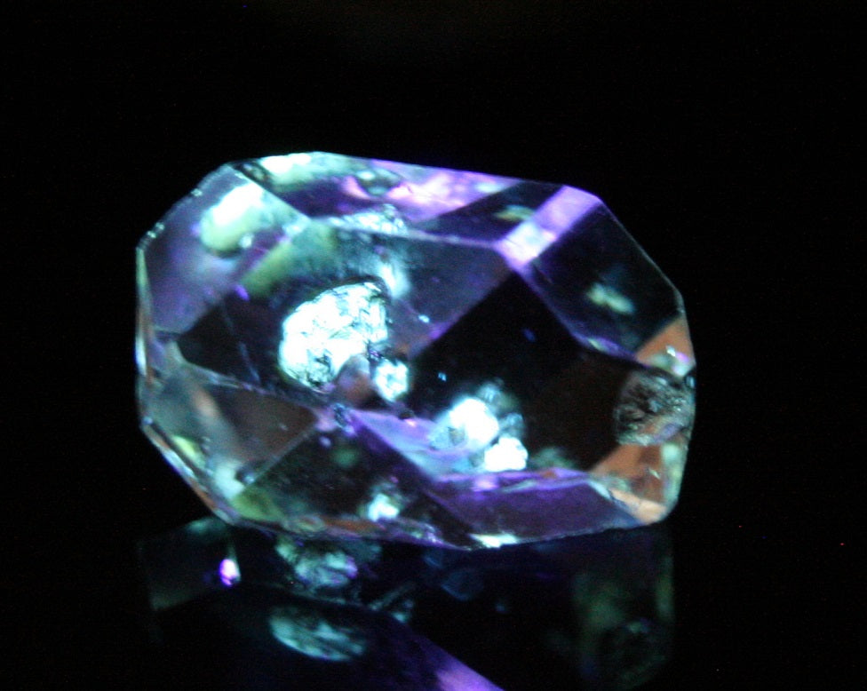 Fluorescent Petroleum Enhydro Oil Diamond Quartz Crystal at Clearwatergems