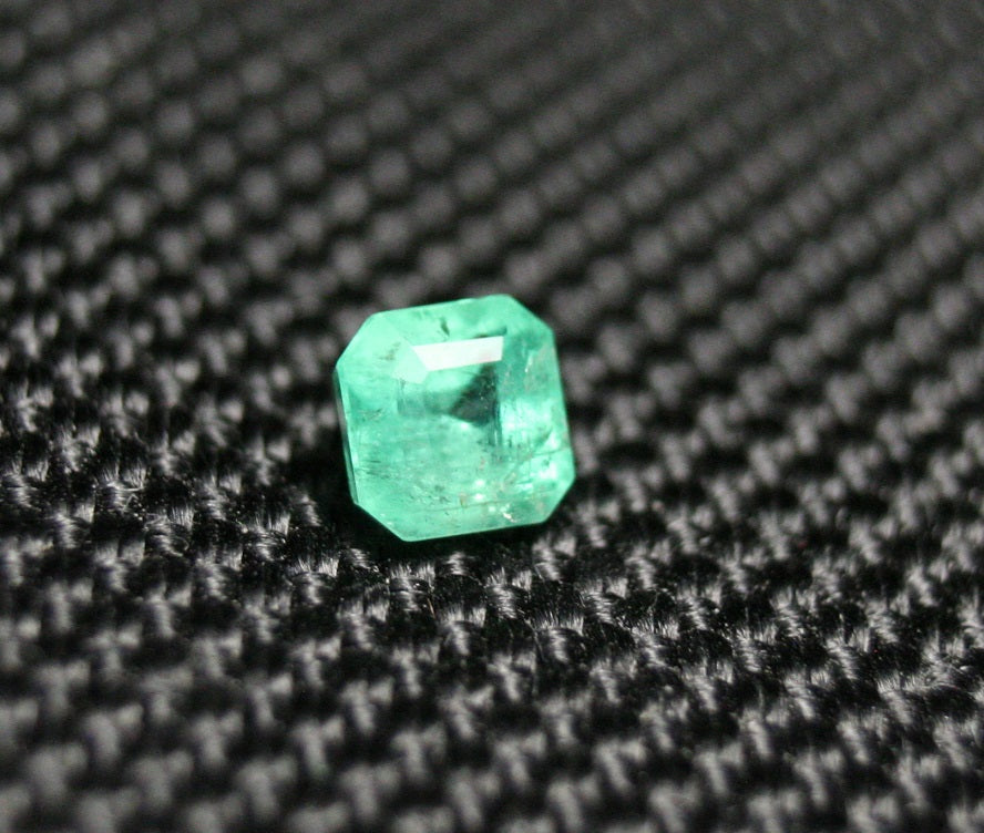 Panjshir Valley Emerald 0.56ct Rare Natural Emerald Cut Genuine Afghan Emerald 4x4mm