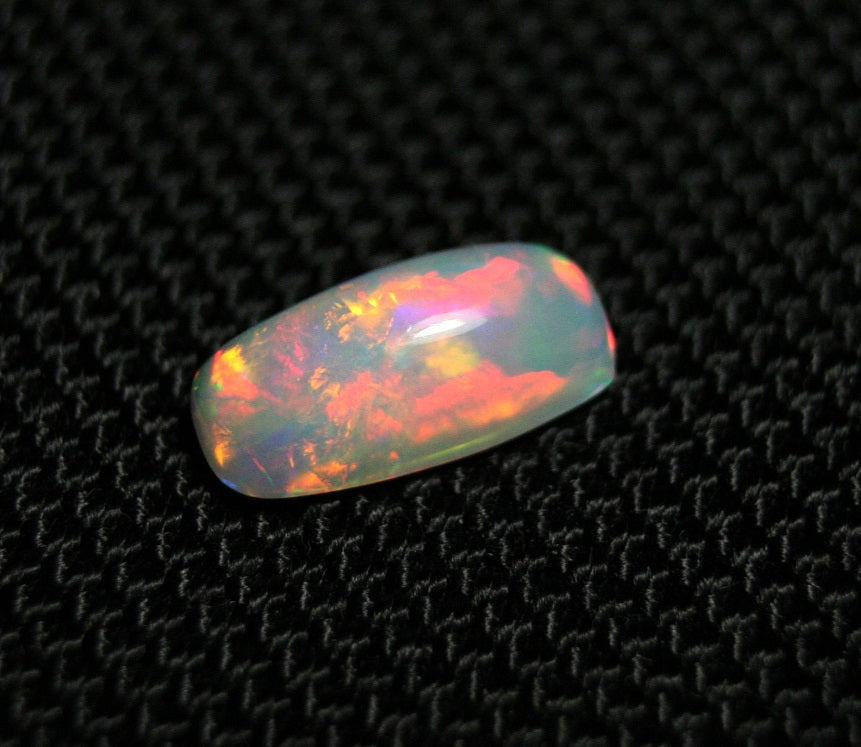 2.37ct Welo Crystal Opal Cabochon Rainbow Bar Natural Opal See Video 14x6mm