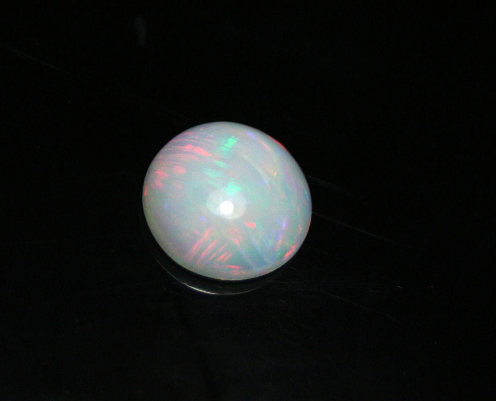 1.5ct Welo Crystal Opal Cabochon - Neon Button AAA Jelly Opal - See Video 9x9mm