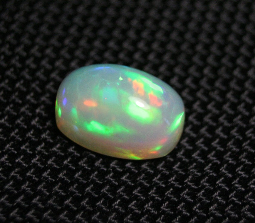 5ct Welo Crystal Opal Cabochon Rainbow Sugar Loaf Natural Ethiopian Opal See Video 13x9mm