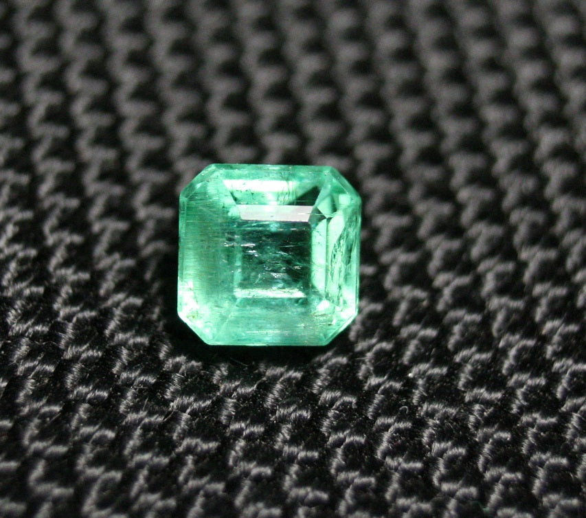 Panjshir Valley Emerald 1.18ct Rare Natural Emerald Cut Genuine Afghan Emerald 6x6mm