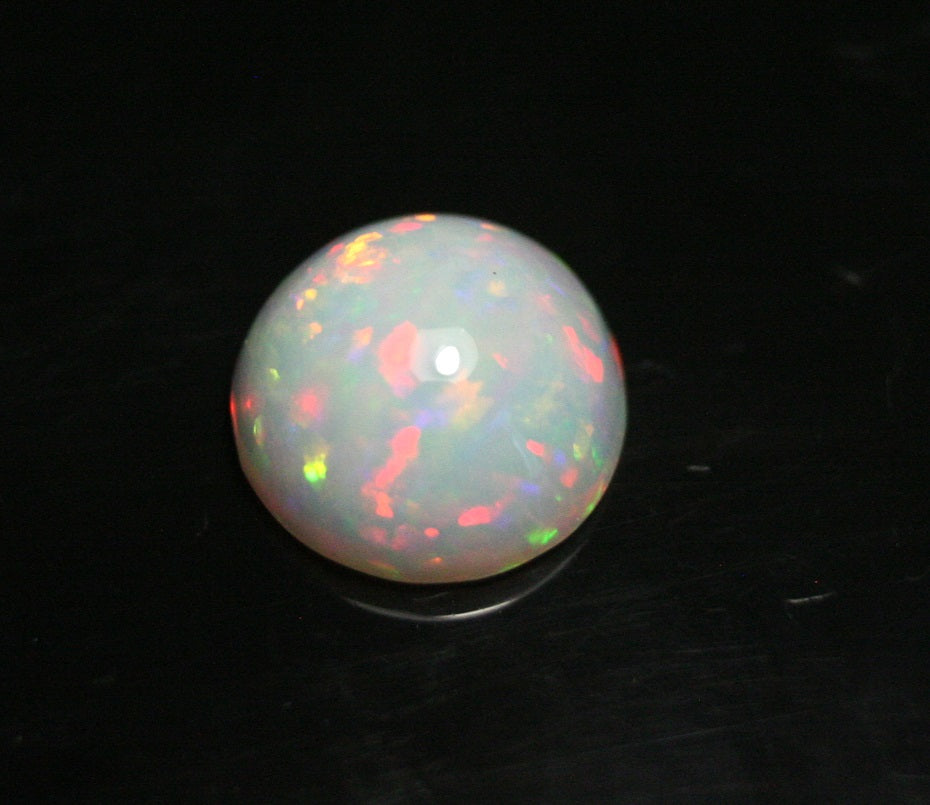 2.5ct Welo Precious Opal Cabochon - Rainbow Confetti AAA Jelly Opal - See Video 10x10mm