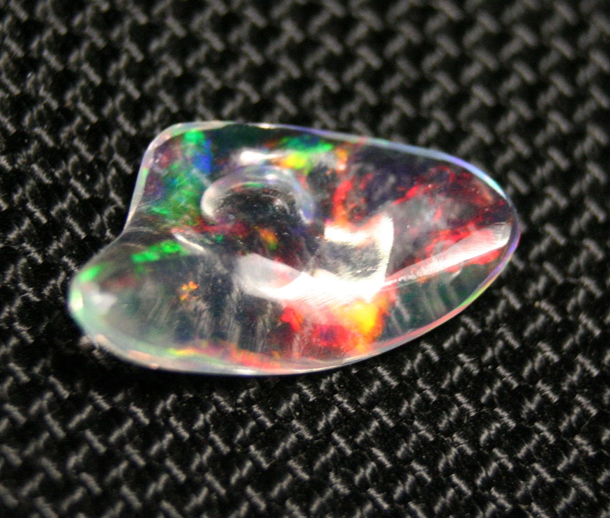 2.22ct Rare Mexican Contraluz Precious Opal Stunning Rutile Water Opal See Video