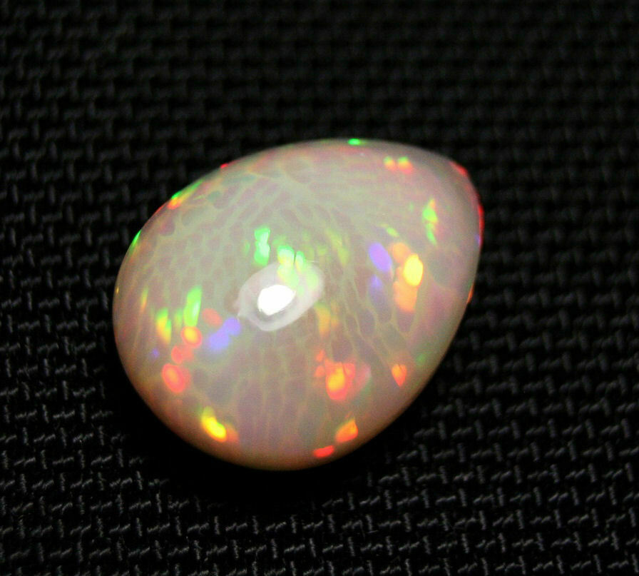 Welo Precious Opal Cabochon 17.9ct Supreme AAAA Grade Opal Honeycomb Swirl