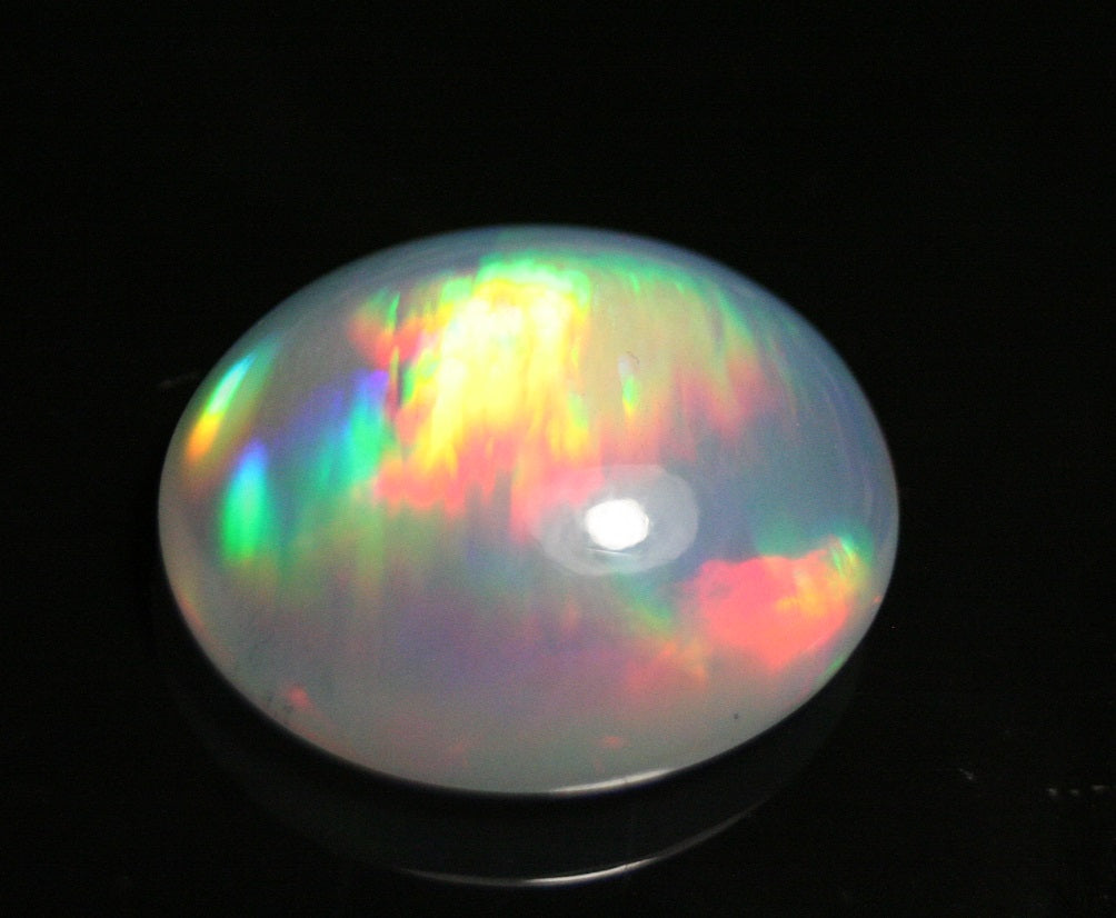 20.4ct Welo Crystal Opal Cabochon Rare 3D Micro Honeycomb AAAA Jelly Opal