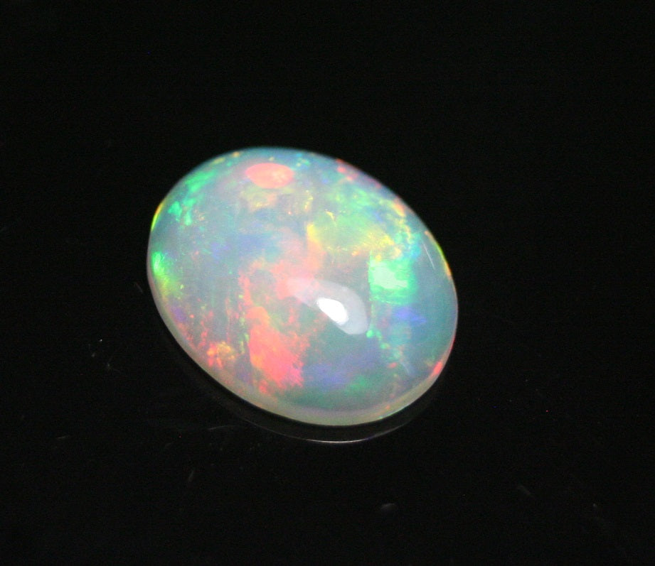 2.3ct Welo Crystal Opal Cabochon - Rainbow Blaze AAA Jelly Opal - See Video 12x10mm