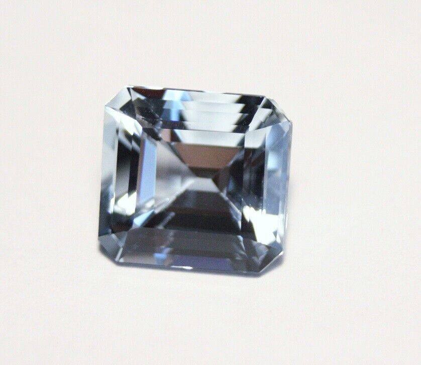 Aquamarine 6.3ct Mozambique Scintillating Emerald Cut Natural Untreated Beryl