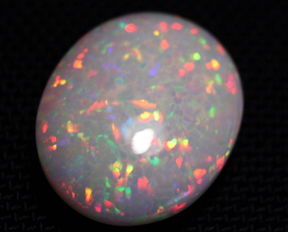 31ct Welo Precious Opal Cabochon Harlequin Mosaic Natural Ethiopian Opal See Video