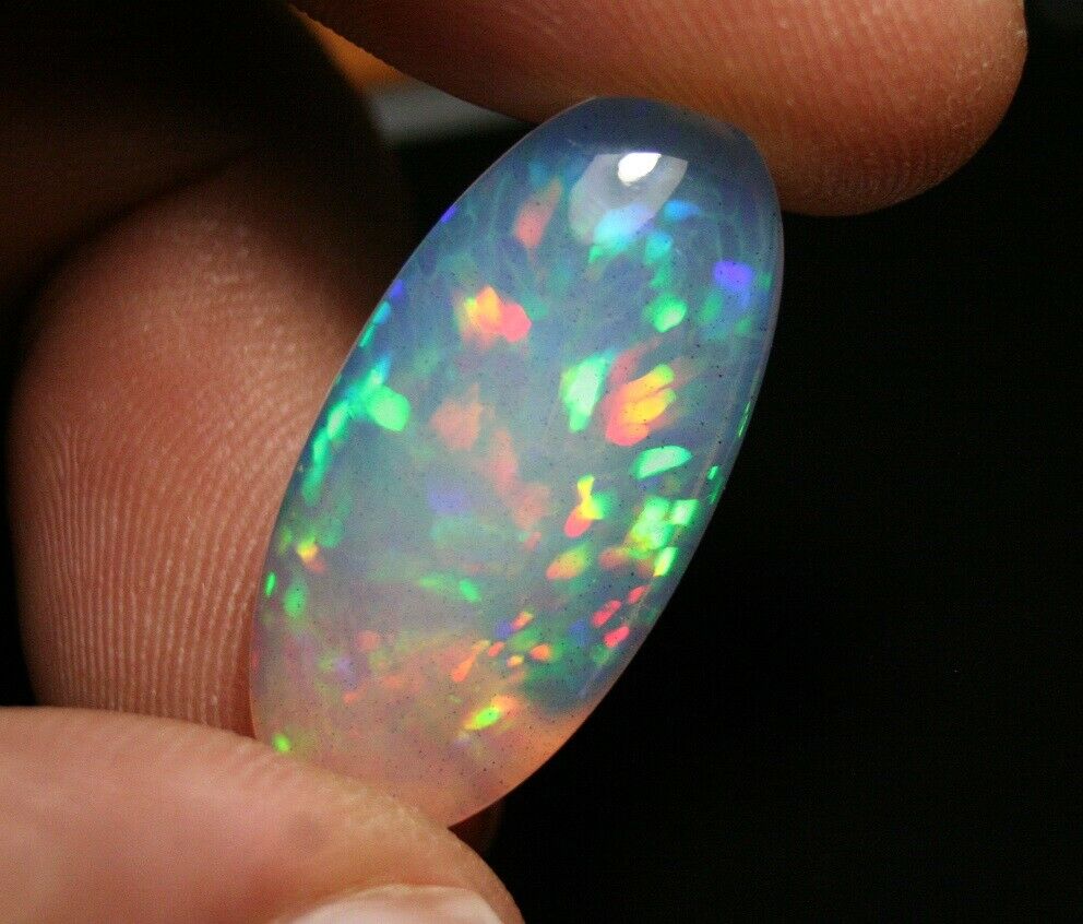 18ct Welo Crystal Opal Cabochon Stunning Honeycomb Digital Flash AAAA Jelly Opal