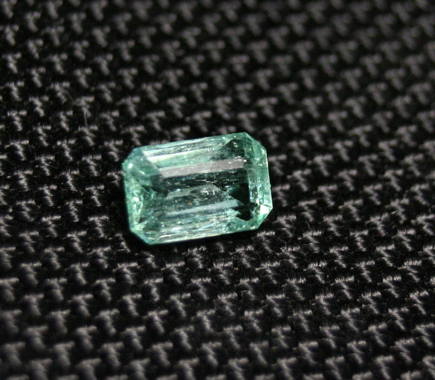 Panjshir Valley Emerald 1.37ct Rare Natural Emerald Cut Genuine Afghan Emerald 8x5mm