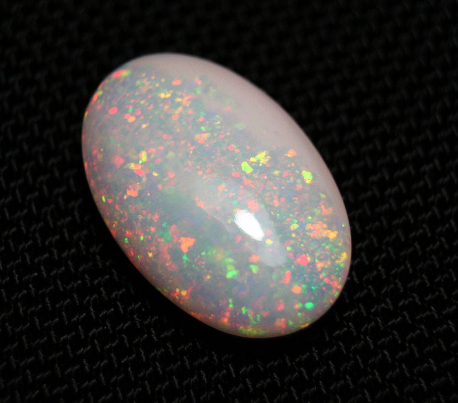 10.8ct Welo Precious Opal Cabochon Rainbow Confetti Natural Ethiopian Opal Video