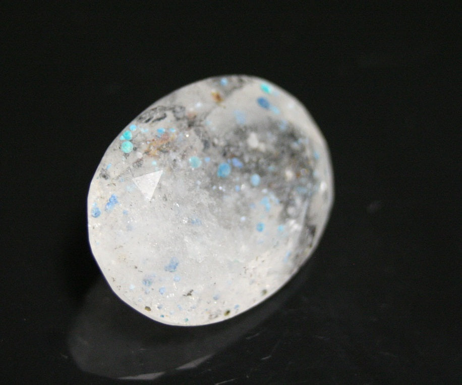 Paraiba Quartz - Rare Faceted Quartz with Gilalite inclusions