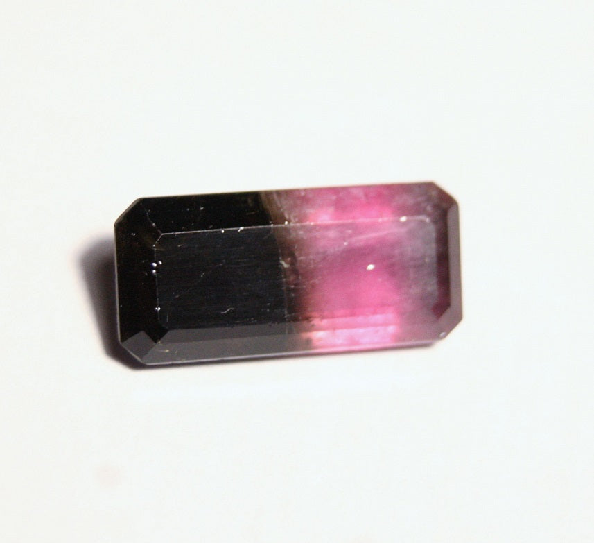 6.8ct Congo Pink Cap Tourmaline Emerald Cut Faceted Natural Gemstone