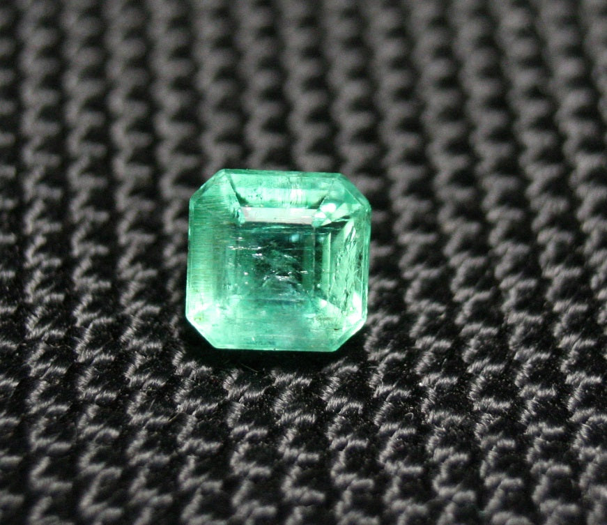 Panjshir Valley Emerald 1.18ct Rare Natural Emerald Cut Genuine Afghan Emerald 6x6mm