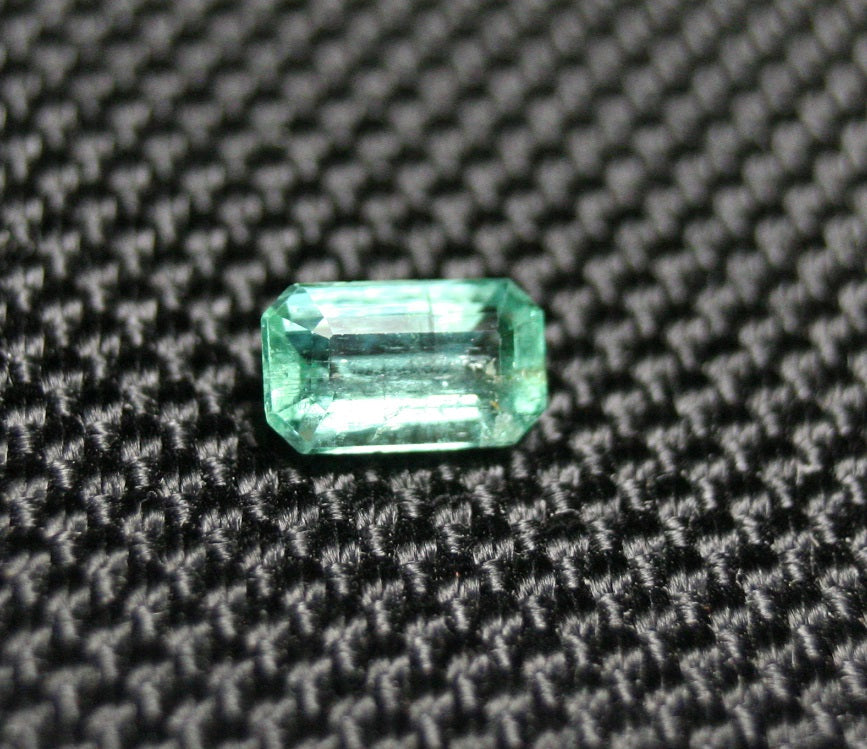 Panjshir Valley Emerald 0.86ct Rare Natural Emerald Cut Genuine Afghan Emerald 7x4mm