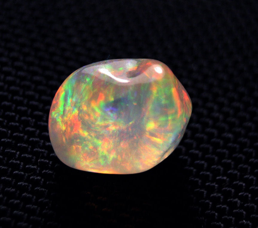 11ct Rare Mexican Contraluz Precious Opal Stunning Rutile Water Opal See Video