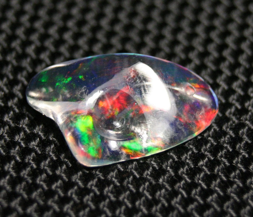 2.22ct Rare Mexican Contraluz Precious Opal Stunning Rutile Water Opal See Video