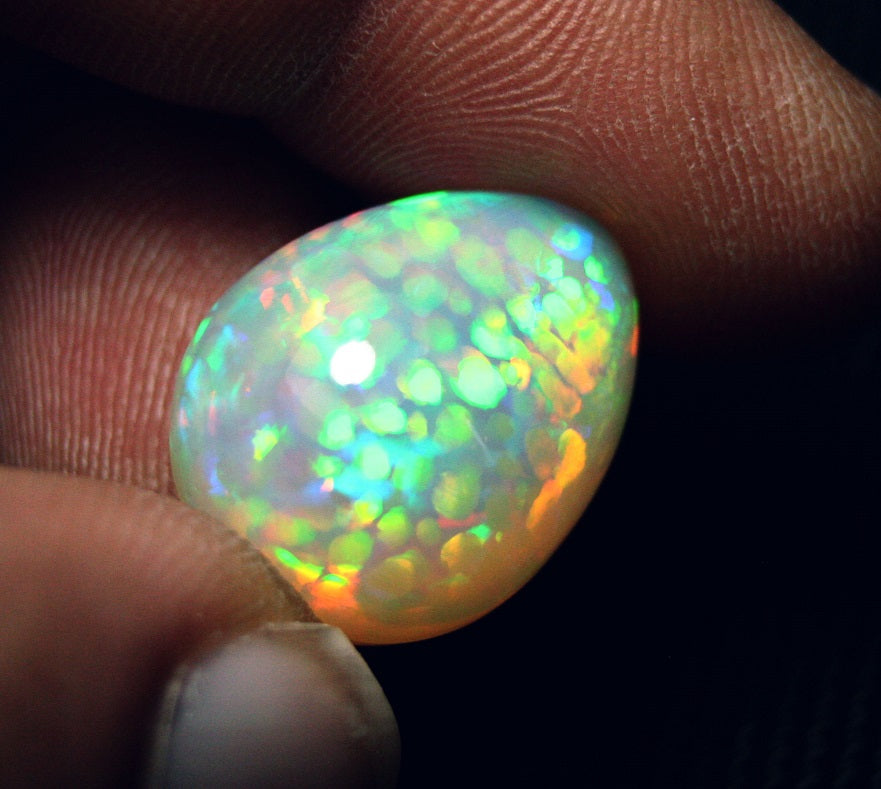 20ct Welo Crystal Opal Cabochon Rare Inverted Honeycomb Digit Natural Opal Video