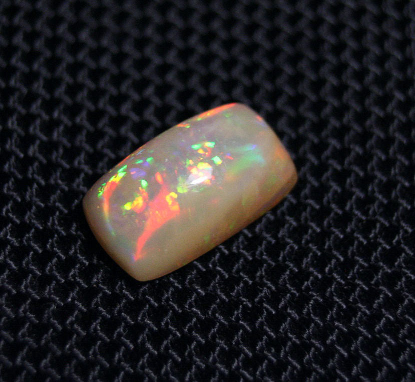 3.5ct Mezezo Precious Opal Cabochon Rainbow Mosaic Rare Natural Opal See Video