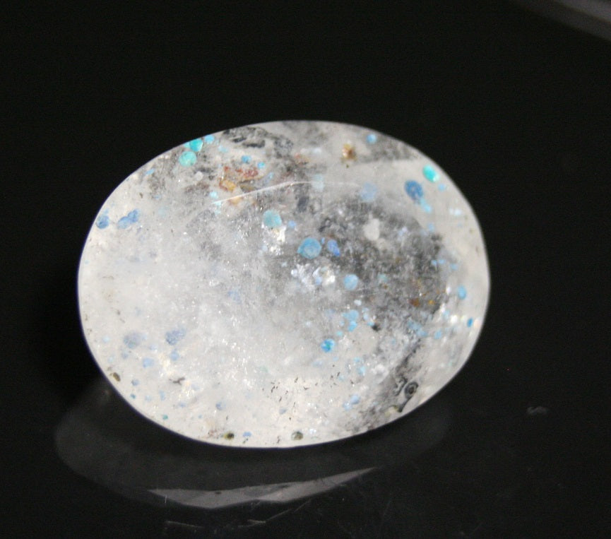 Paraiba Quartz - Rare Faceted Quartz with Gilalite inclusions