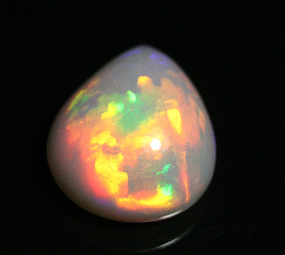 25.8ct Welo Precious Opal Cabochon Supreme Highest Grade Opal Honeycomb Waves