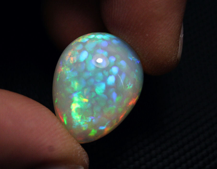 20ct Welo Crystal Opal Cabochon Rare Inverted Honeycomb Digit Natural Opal Video