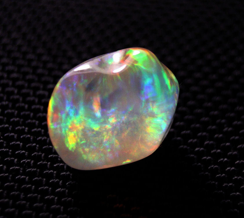 11ct Rare Mexican Contraluz Precious Opal Stunning Rutile Water Opal See Video