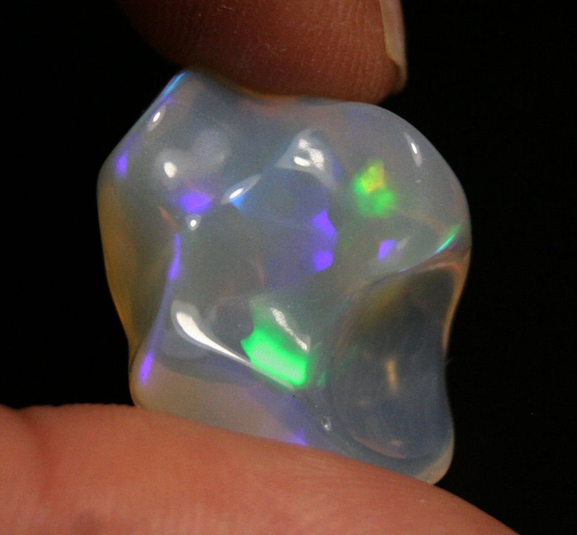 Welo Hand Carved Crystal Opal Neon Nugget at Clearwatergems